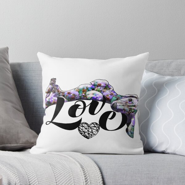 Item preview, Love Dachshund- Blue Flowers design designed and sold by rdowerarts.