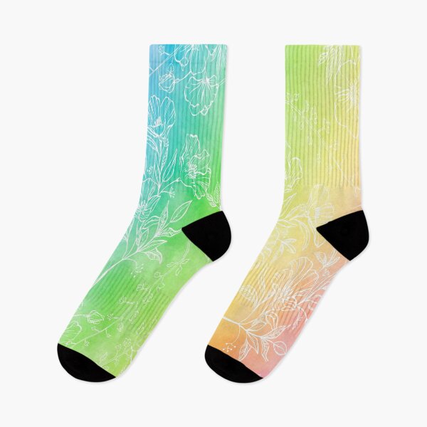 Item preview, Rainbow Floral Pattern designed and sold by collazodesigns.