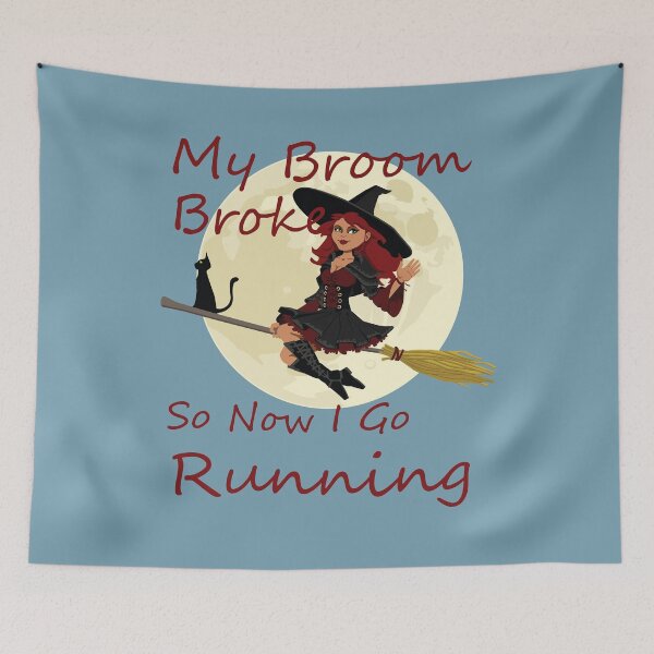 Item preview, My Broom Broke so now i go running designed and sold by amrmab.