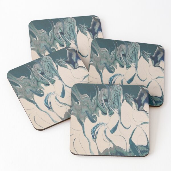 Item preview, Waves of Turquoise and White designed and sold by Trendi61.
