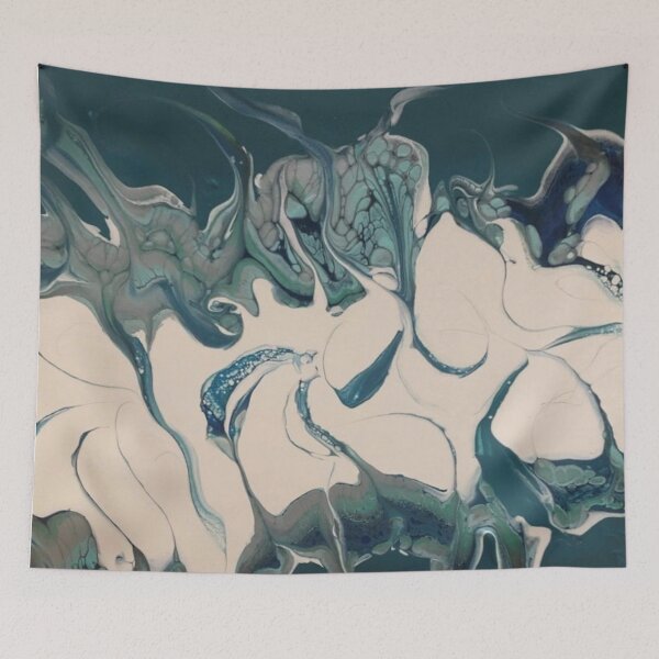 Item preview, Waves of Turquoise and White designed and sold by Trendi61.