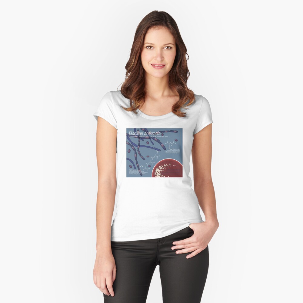 Bacillus anthracis Fitted Scoop T-Shirt