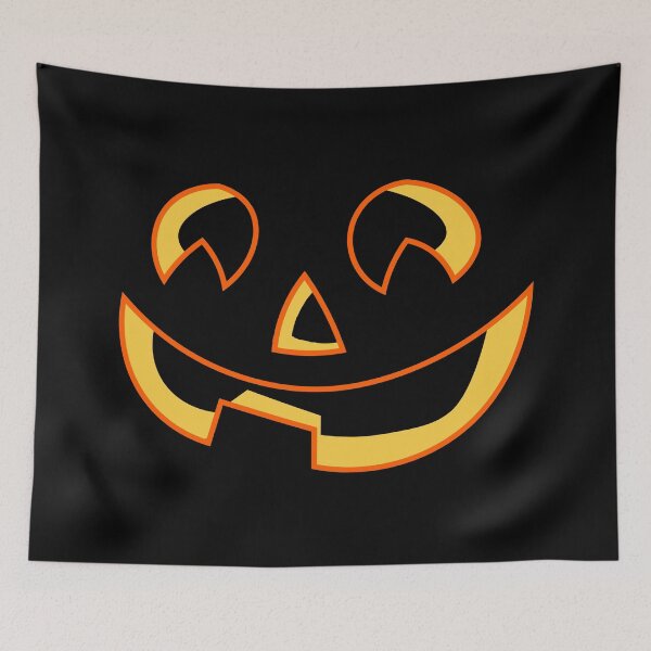 Item preview, Happy halloween pumpkin with black background designed and sold by Luccianos.
