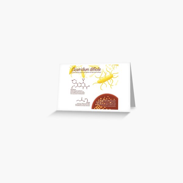 Clostridium difficile Greeting Card