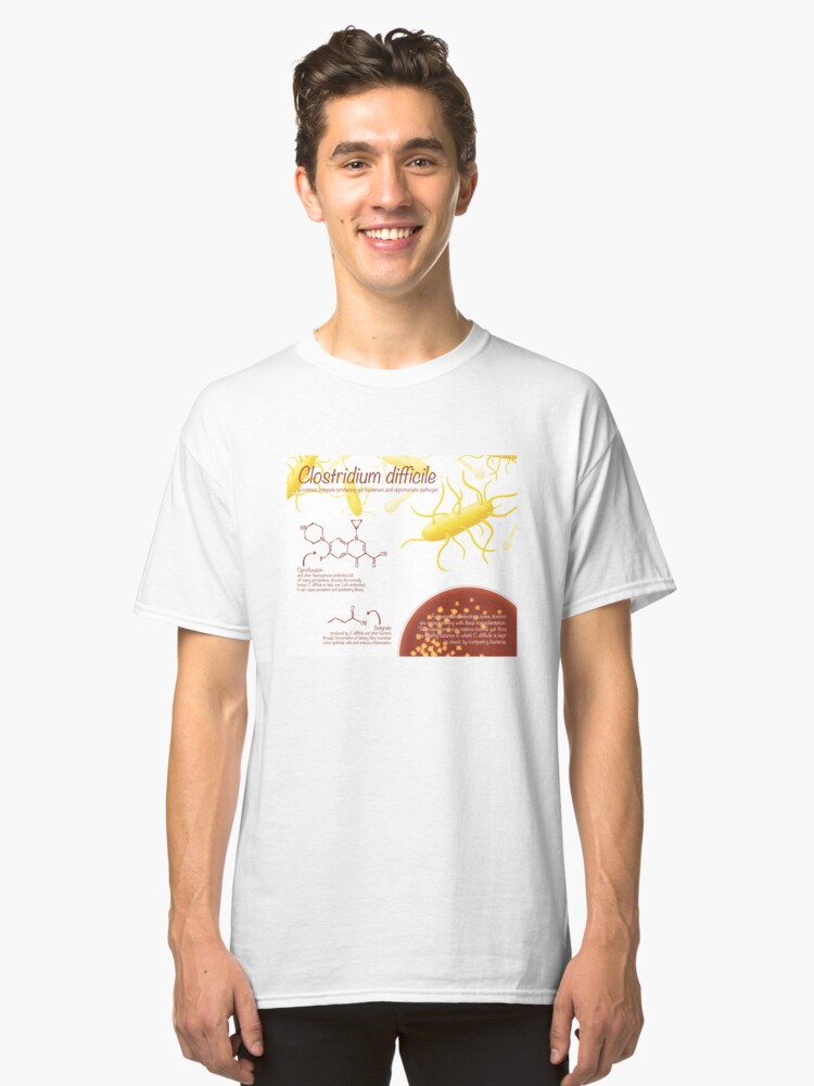 Alternate view of Clostridium difficile Classic T-Shirt