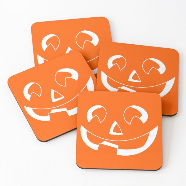 Item preview, Happy halloween pumpkin in white and orange designed and sold by Luccianos.
