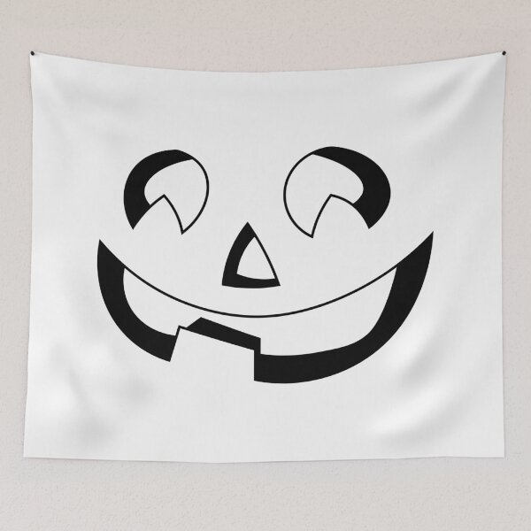 Item preview,  Happy halloween pumpkin in black and white designed and sold by Luccianos.