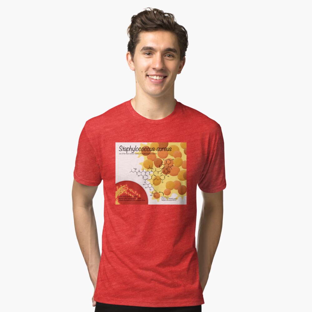 Staphylococcus aureus Tri-blend T-Shirt