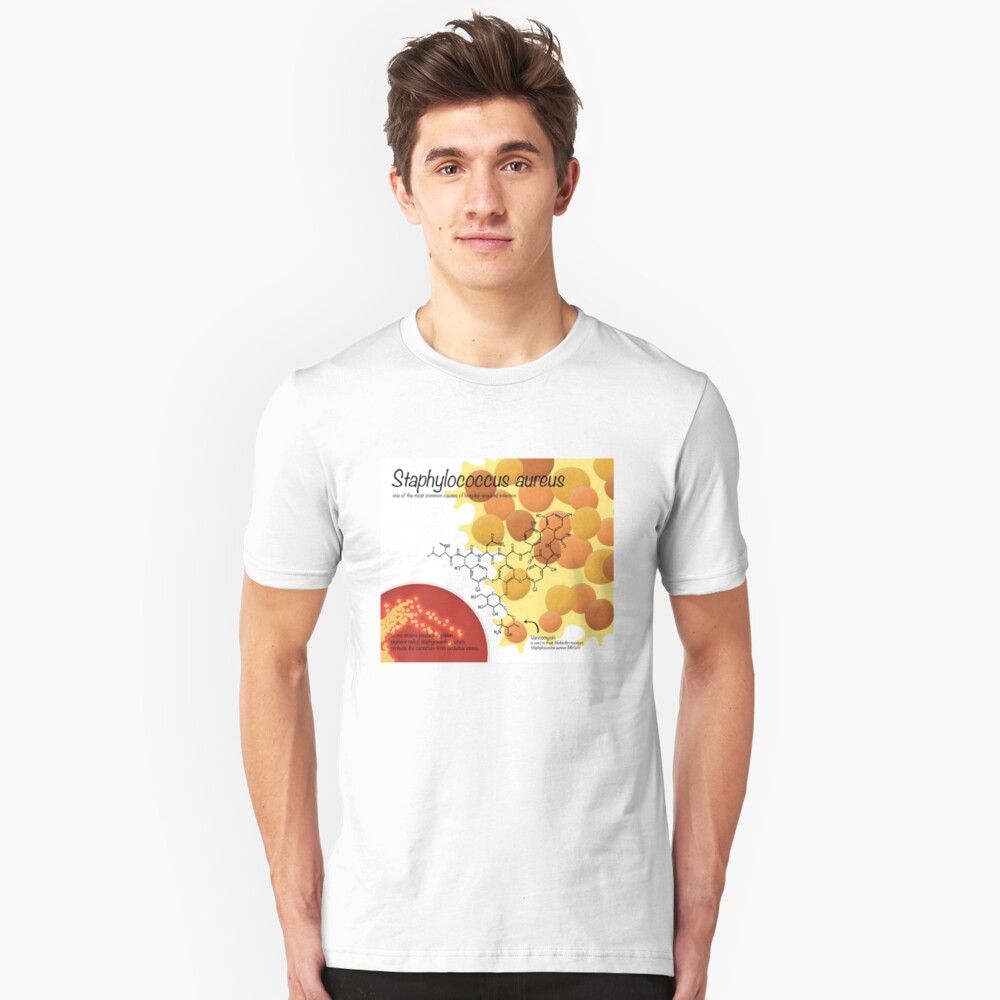 Staphylococcus aureus Slim Fit T-Shirt