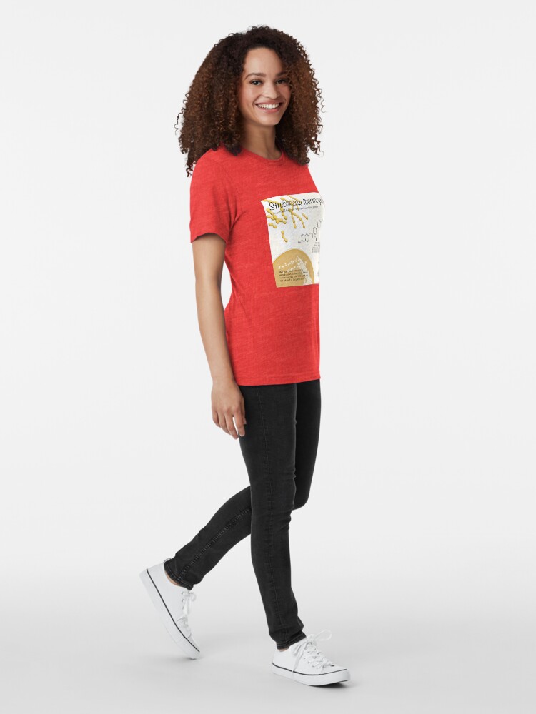 Alternate view of Streptococcus thermophilus Tri-blend T-Shirt