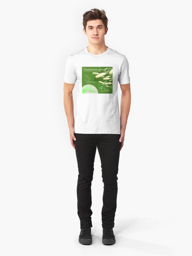 Alternate view of Pseudomonas syringae Slim Fit T-Shirt