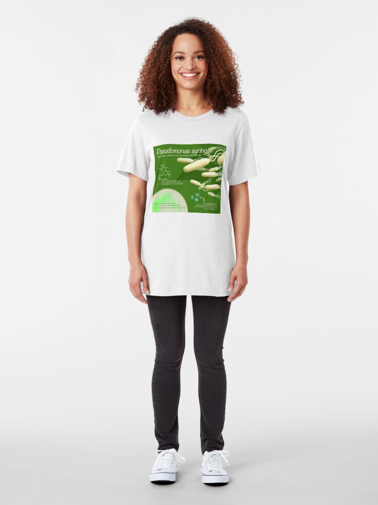 Alternate view of Pseudomonas syringae Slim Fit T-Shirt