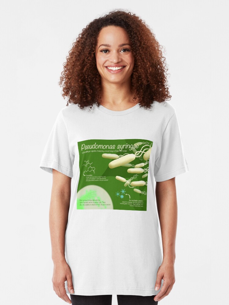 Alternate view of Pseudomonas syringae Slim Fit T-Shirt