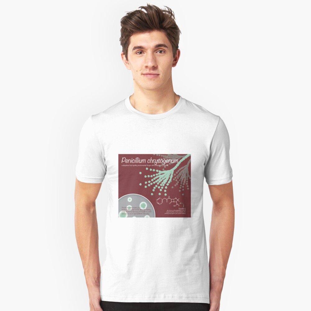 Penicillium chrysogenum Slim Fit T-Shirt