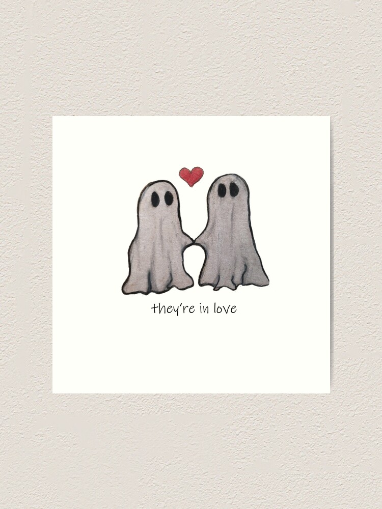 "ghosts in love" Art Print for Sale by IsabellaEileen Redbubble