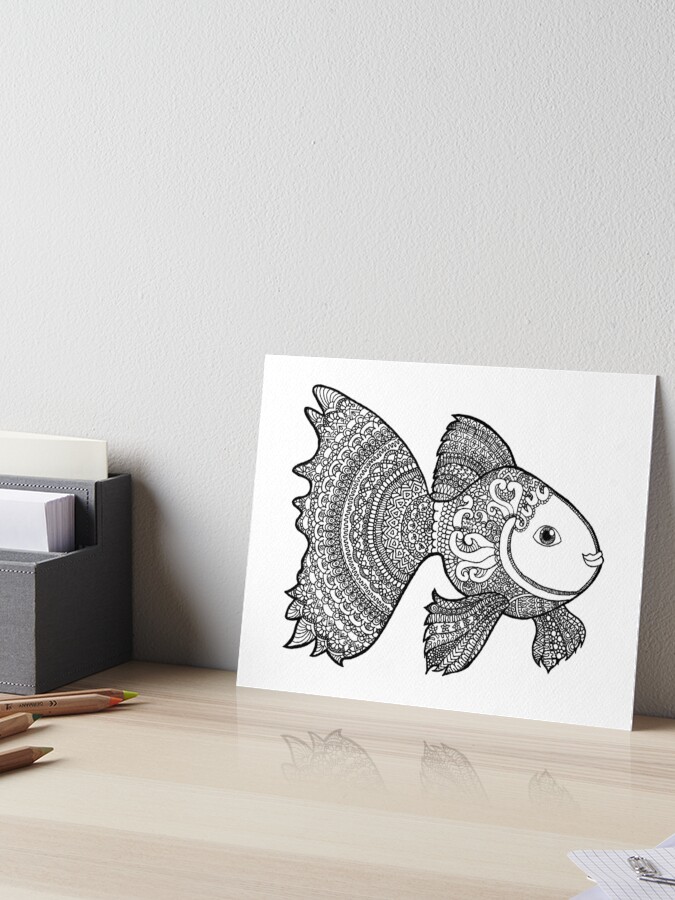 Koi Fish Zentangle