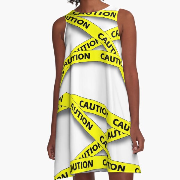 "Caution! caution tape" ALine Dress for Sale by WcLArtnCraft Redbubble