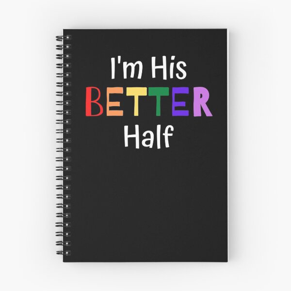 Item preview, I'm His Better Half Funny Husband Wife Wedding Couple designed and sold by BlessItAllTees.