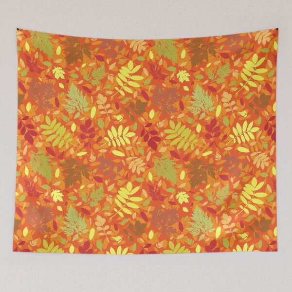 Item preview, Multicolor autumn leaves 19. Wild herbs seamless pattern. Autumn leaf fall. Wild life designed and sold by Yulia Chepurova.