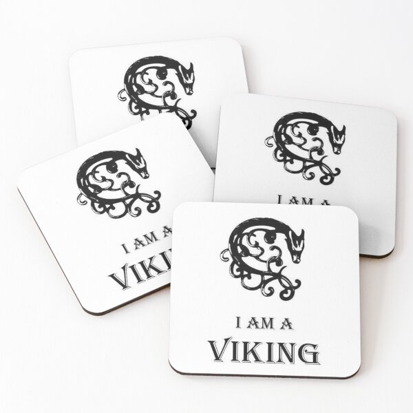Item preview, DREKI 2 I am a viking dragon North shadow silhouette celtic god designed and sold by dragonemma.