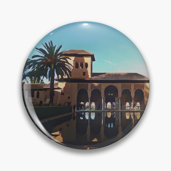 Item preview, El Partal Reflection, Alhambra Illustration designed and sold by tremendoustees.