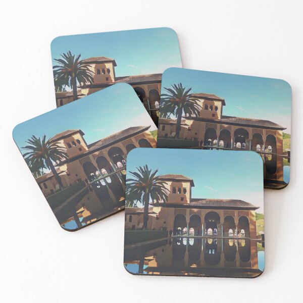 Item preview, El Partal Reflection, Alhambra Illustration designed and sold by tremendoustees.