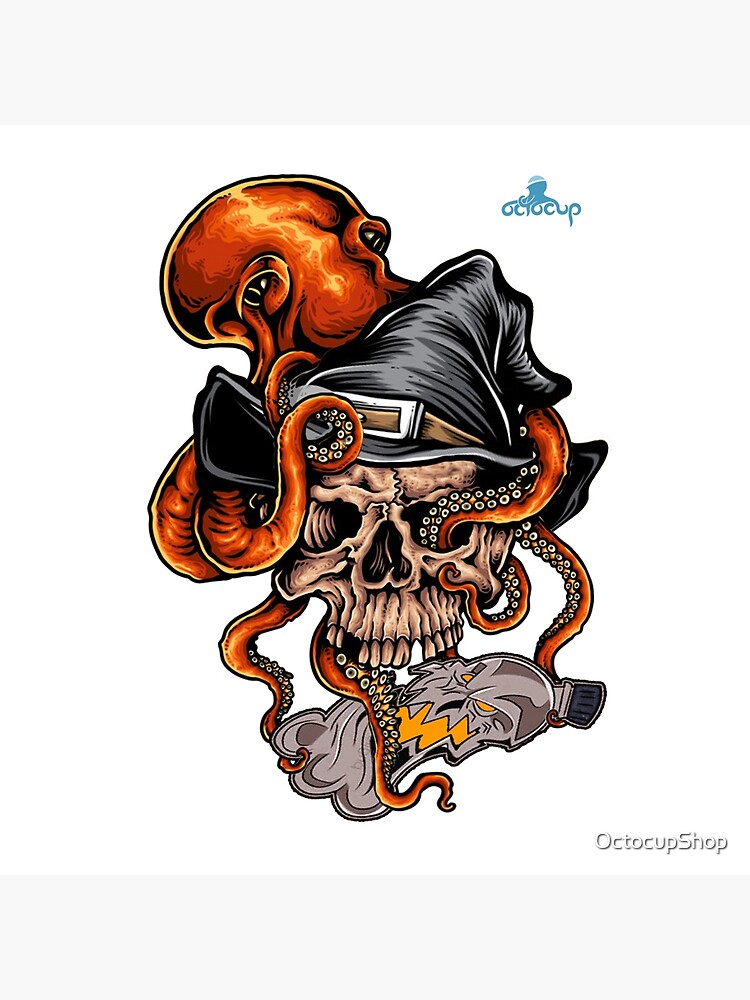 "Octopus, Skull And Plastic" Poster by Redbubble