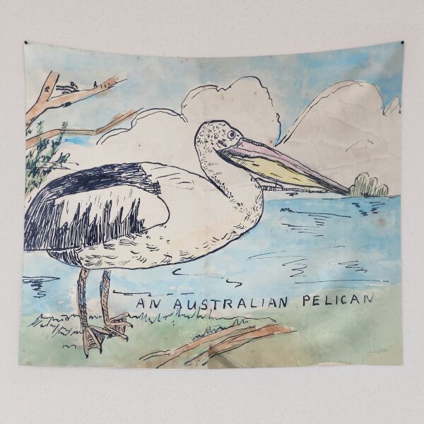 Item preview, Pelican (drawn by Grandma when she was 11 in 1955) designed and sold by Akeisha.