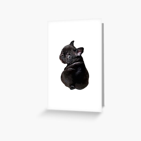 Carte De Vœux Anniversaire De Bouledogue Francais Par Cafepretzel Redbubble