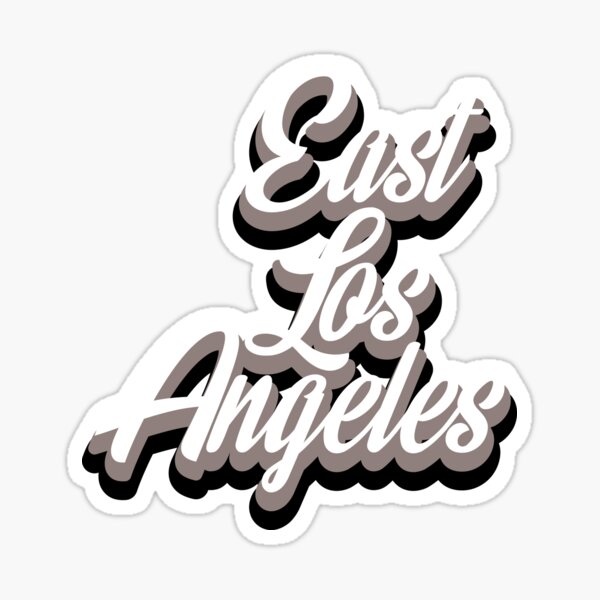 East Los angeles block letters | Sticker