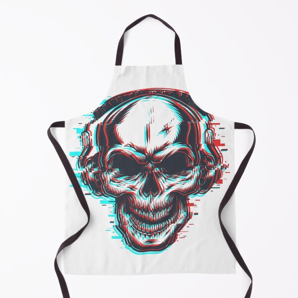 Item preview, 3D Skull with Headphones | Red Blue 3D Effect designed and sold by JacobPloesser.