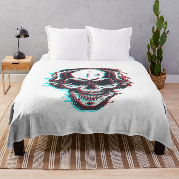 Item preview, 3D Skull with Headphones | Red Blue 3D Effect designed and sold by JacobPloesser.
