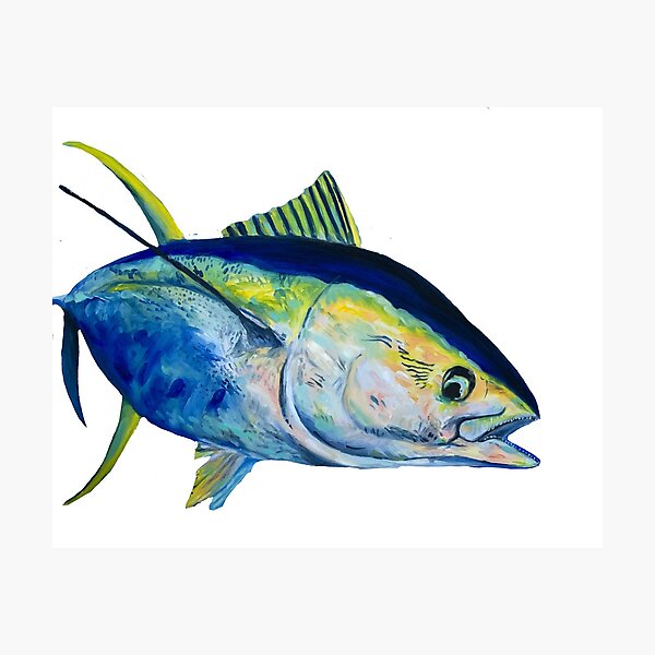 Item preview, Yellowfin Tuna Oil Painting designed and sold by Graceeireland.