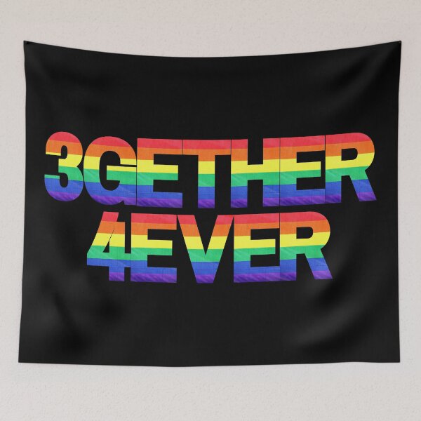 Item preview, 3GETHER 4EVER PRIDE FLAG | THROUPLE | TRIAD | POLYAMORY designed and sold by throuplescorner.
