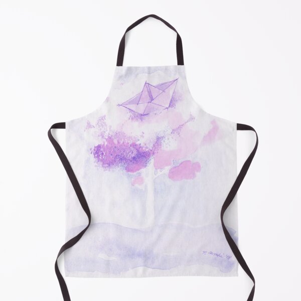 Item preview, little boat over the tree - lilla purple - watercolor designed by Tizi Graphics designed and sold by TiziGraphics.