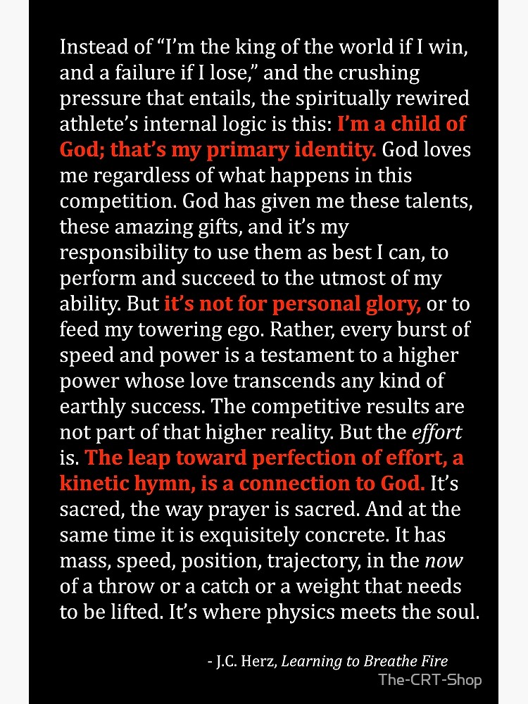 The Spiritually Rewired Athlete - Black and Red by The-CRT-Shop