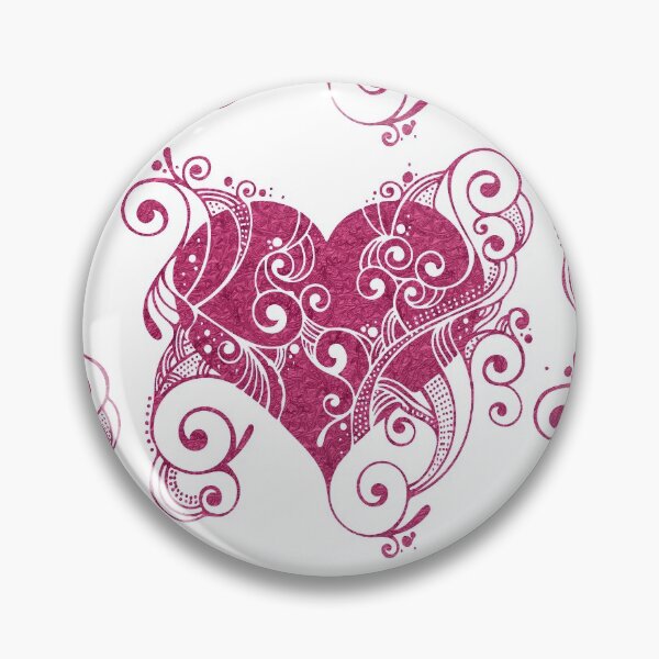 Artikelvorschau, Pink Heart Flourish entworfen und verkauft von MaxnGeorge.
