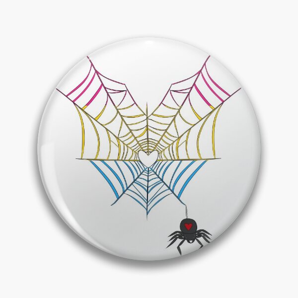 Item preview, Pansexual Spider Heart designed and sold by Wing-Dingy.
