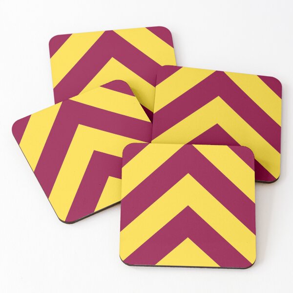 Item preview, Sunnydale High Chevron (Maroon & Gold Diagonal Stripe Pattern) designed and sold by ArthurPopular®.