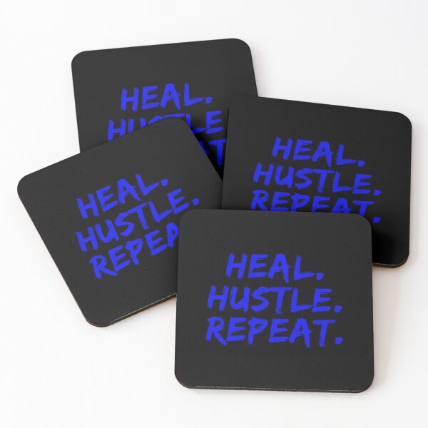 Item preview, Heal Hustle Repeat Blue designed and sold by livetogether.