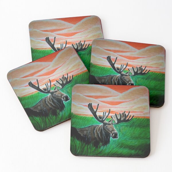Item preview, Moose Landscape  designed and sold by SarahRoseArt.