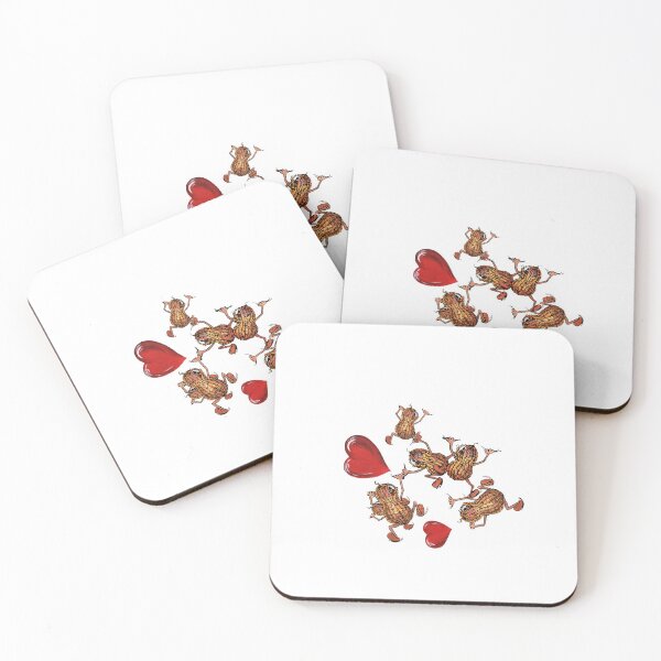 Item preview, Los cacahuetes quieren divertirse con corazón designed and sold by LumiSoleil.