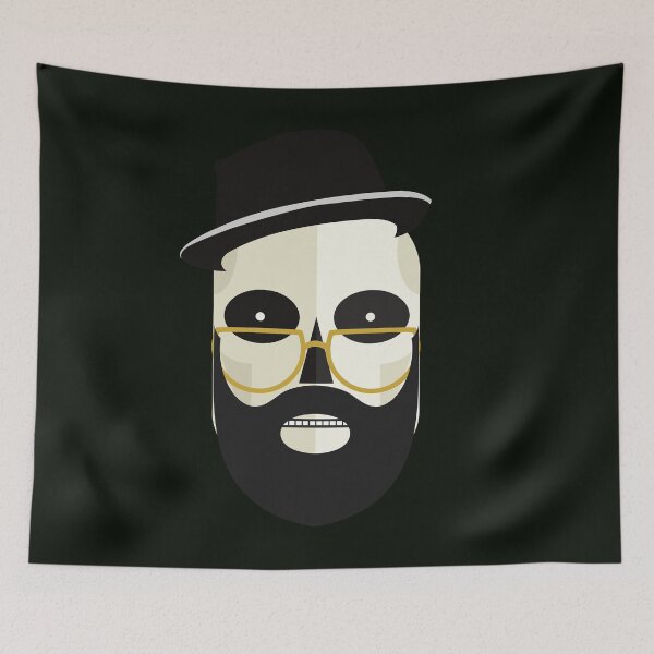 Item preview, Skull with Beard Hipster by Haus of Butterfly designed and sold by hausofbutterfly.