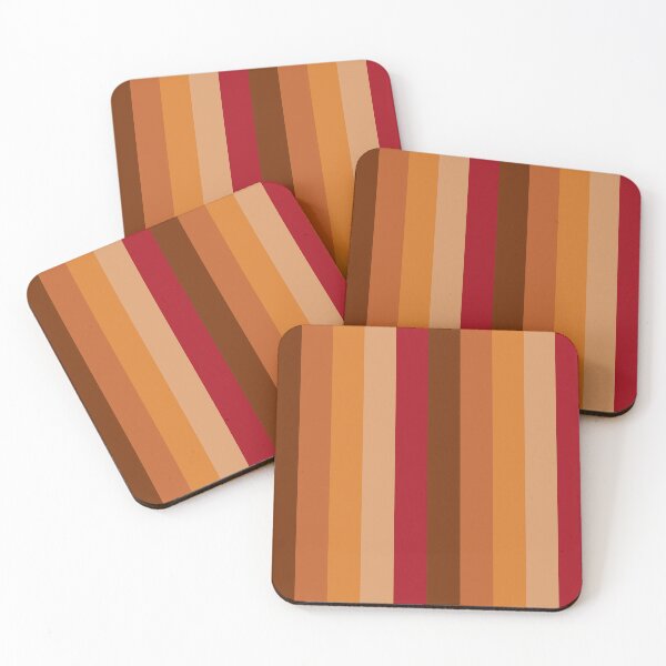Item preview, Stipe Pattern Autumn Browns and Nude Colours designed and sold by HOUSEMONTAGUE.