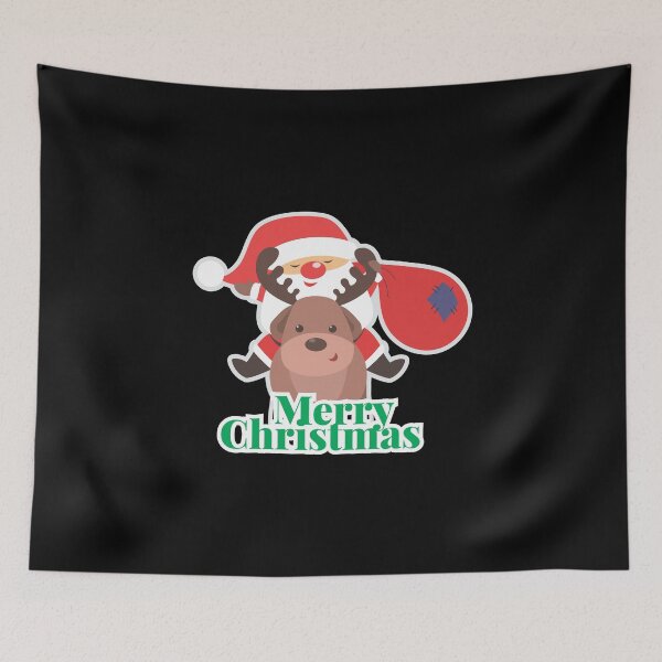 Item preview, Santa Claus Riding A Reindeer designed and sold by DELMEO.