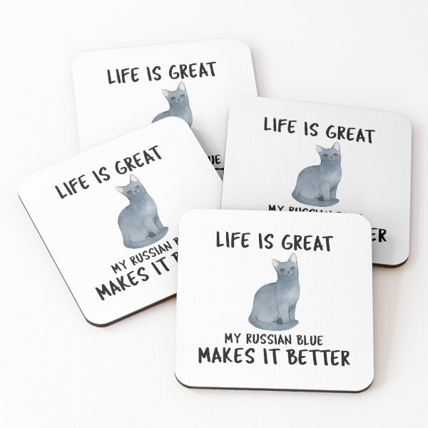 Item preview, Life Is Great My Russian Blue Makes It Better designed and sold by YourEssentials.