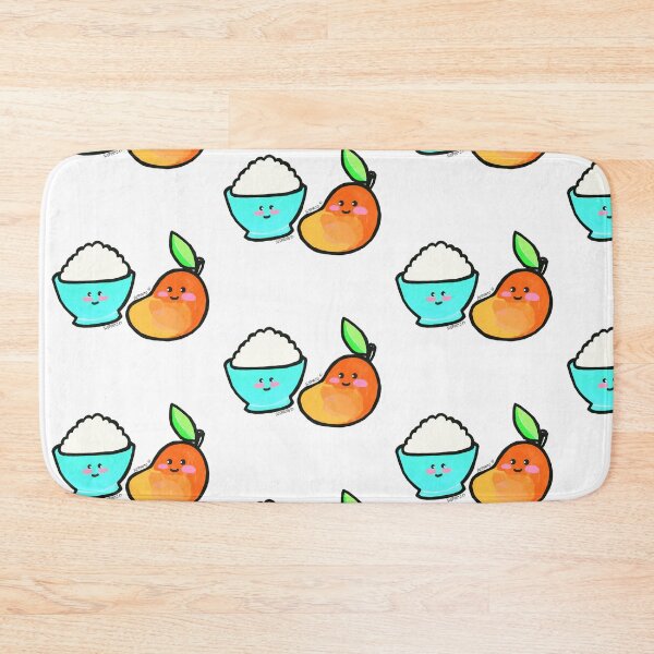 Item preview, Arroz con mango pattern white designed and sold by Suspirito  Brand.