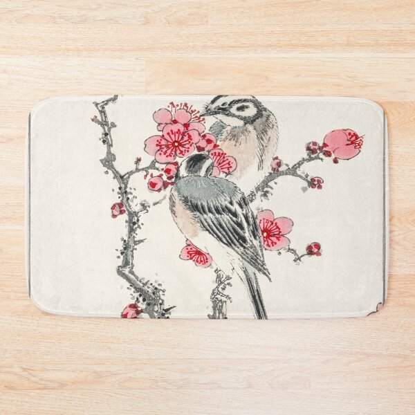 Item preview, pine bunting and plum tree illustration 29510396508 designed and sold by Bird-Lore.