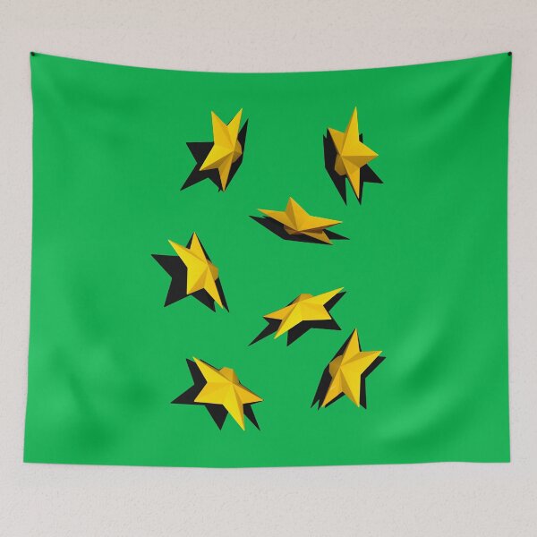 Item preview, Chilling 3D yellow stars designed and sold by lathspell.