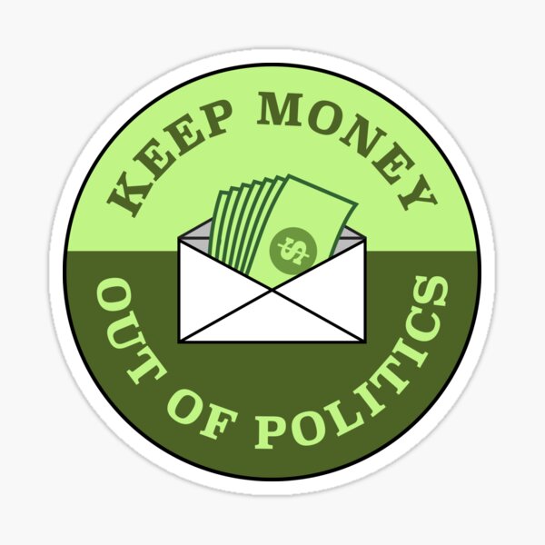 Artikel-Vorschau von Halten Sie Geld von der Politik fern, designt und verkauft von SSFootball.